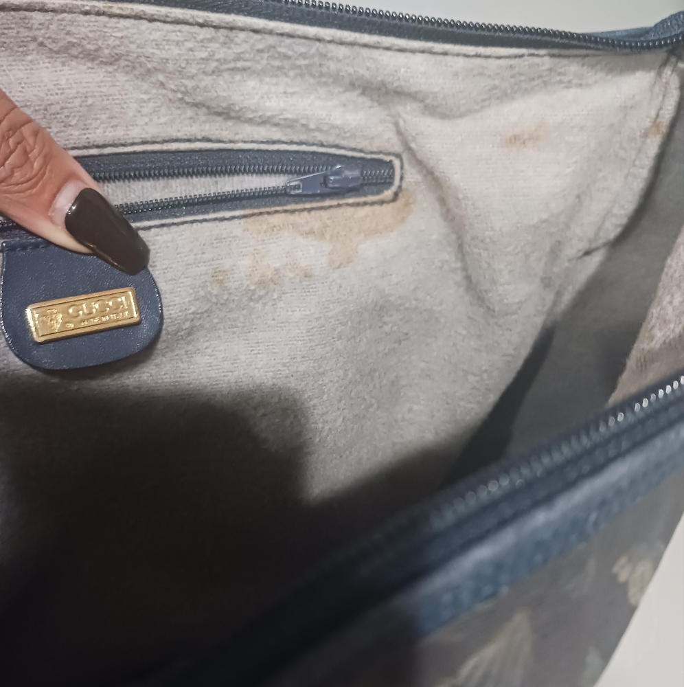 Authentic vintage Gucci with flour pattern shoulder bag - Picture 8 of 17